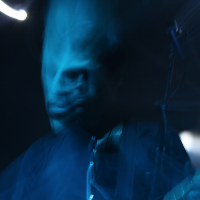 "Blurred Guitar Player" by Zachary I Peabody - £10.00 "Blurred Guitar Player" stock image