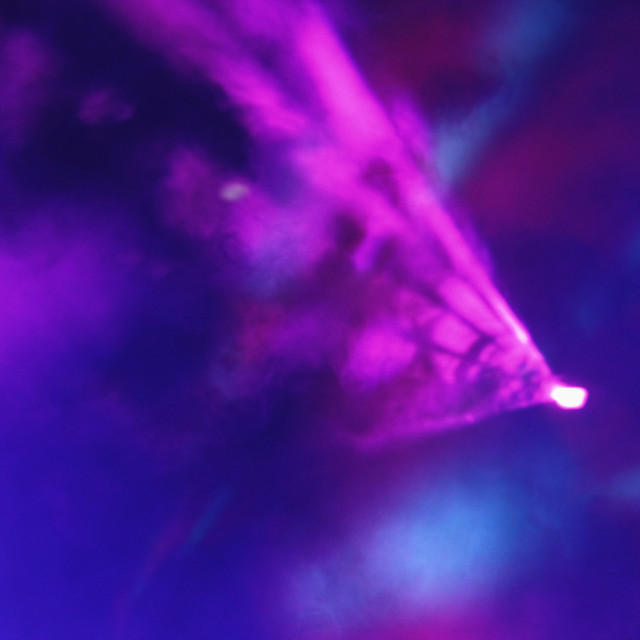 "Stage lights in fog" by Zachary I Peabody - £10.00 "Stage lights in fog" stock image