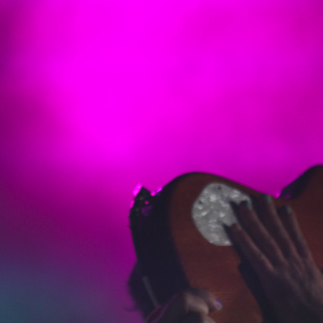 "Lower Third face Guitar" by Zachary I Peabody - £10.00 "Lower Third face Guitar" stock image