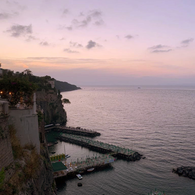 "Sorrento Sunset" stock image