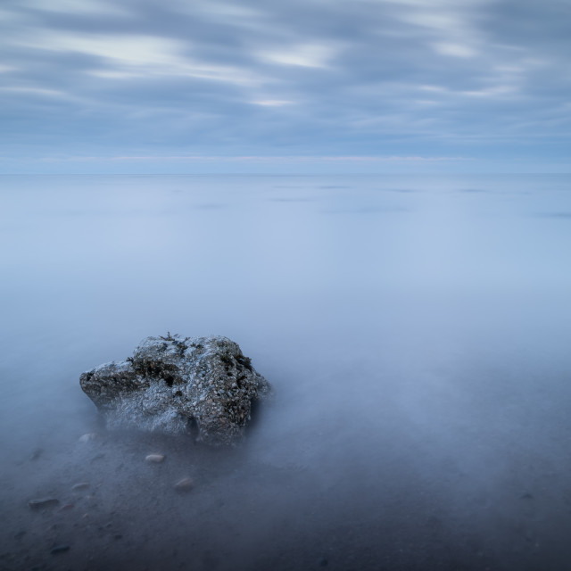 "The Hidden Bay at Cayton, North Yorkshire" stock image