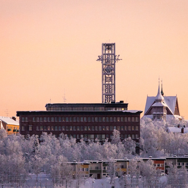 "Kiruna town hall" stock image