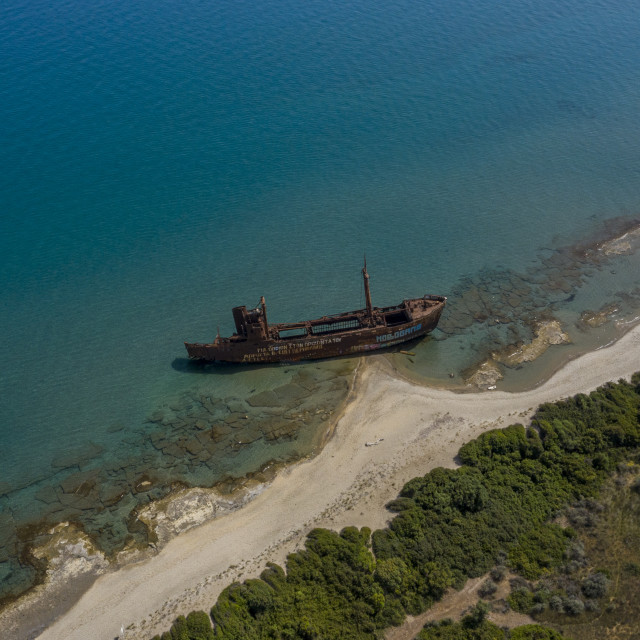 "Gythio Dimitrios Shipwreck" by Dimitris Tzankatian - $3.66 "Gythio Dimitrios Shipwreck" stock image