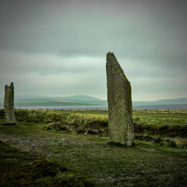 "Ring of Brodgar stone circle." stock image