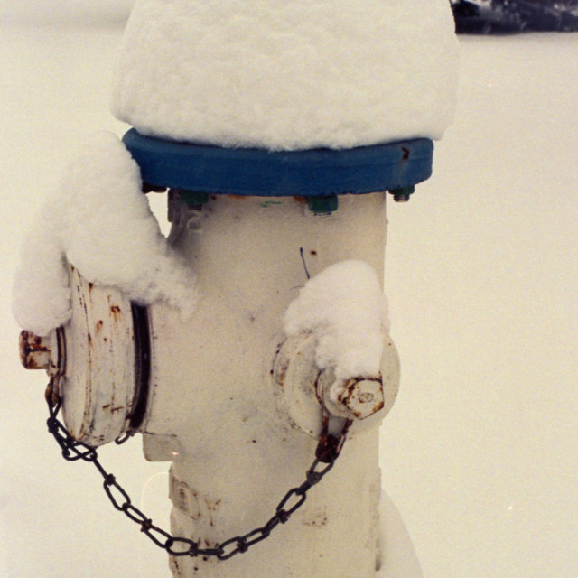 "Fire Hydrant In the Winter" by Zachary I Peabody - £10.00 "Fire Hydrant In the Winter" stock image