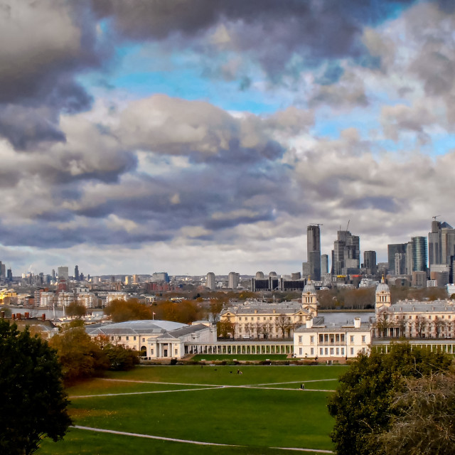 "The skyline of London." stock image