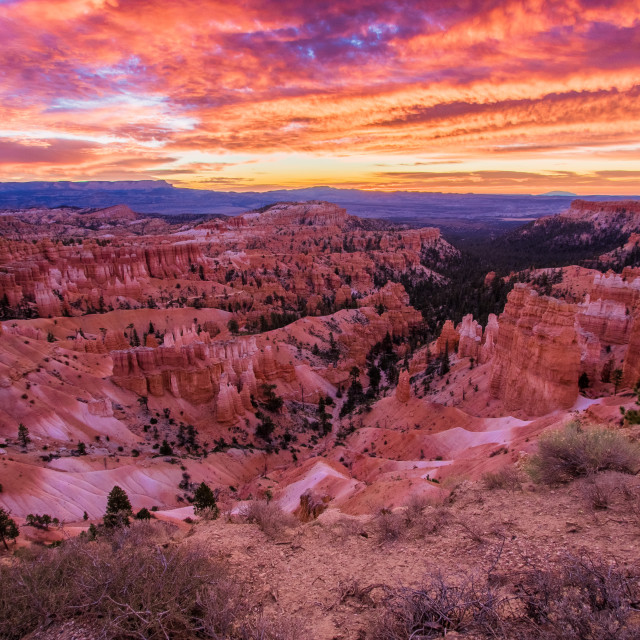 "Sunrise in Bryce Canyon - Utah" stock image