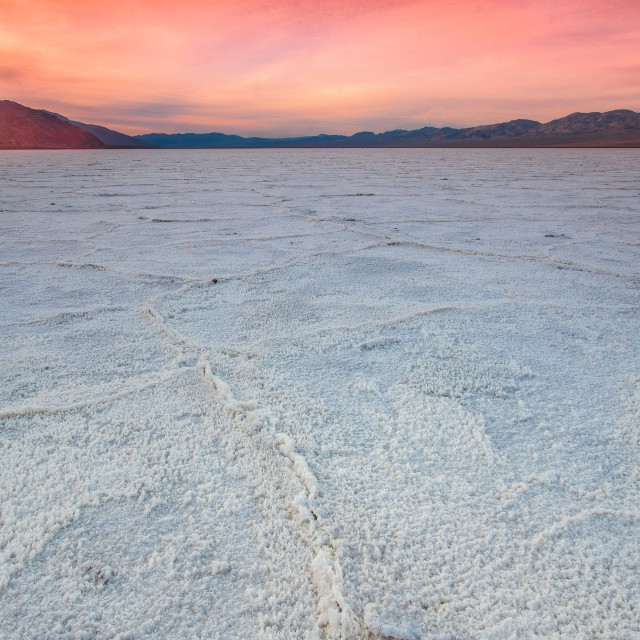 "Badwater Basin Sunrise" stock image