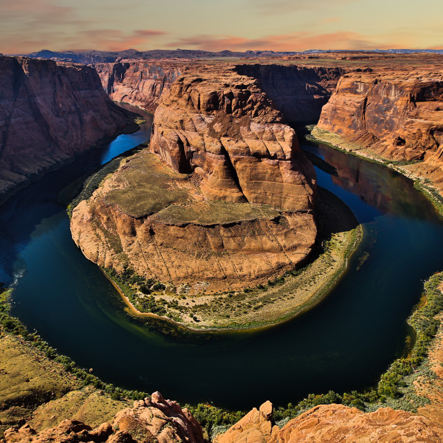 "Horseshoe Bend - Arizona Digital Download, Print Your Own, PC Wallpaper" stock image