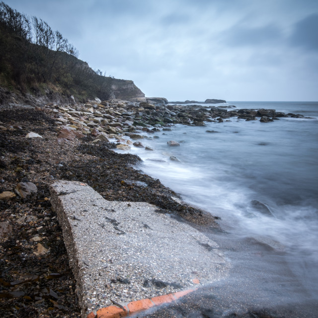 "Washed up at Cornelian Bay" stock image