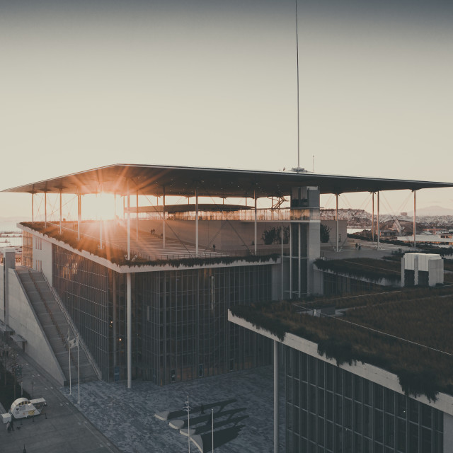 "Stavros Niarchos Foundation Cultural Center" by Dimitris Tzankatian - $4.88 "Stavros Niarchos Foundation Cultural Center" stock image