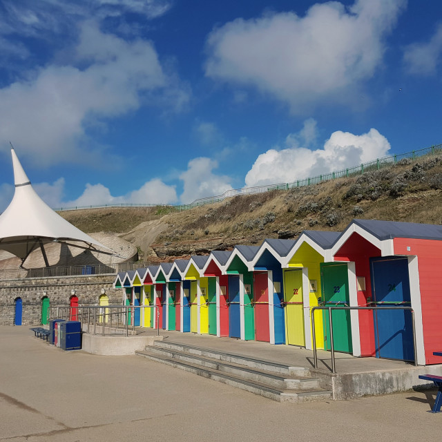 "Beach Huts" by Steve Harrison - $3.70 "Beach Huts" stock image