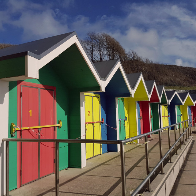 "Beach Huts" by Steve Harrison - $3.70 "Beach Huts" stock image
