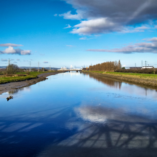 "The River Dee." stock image