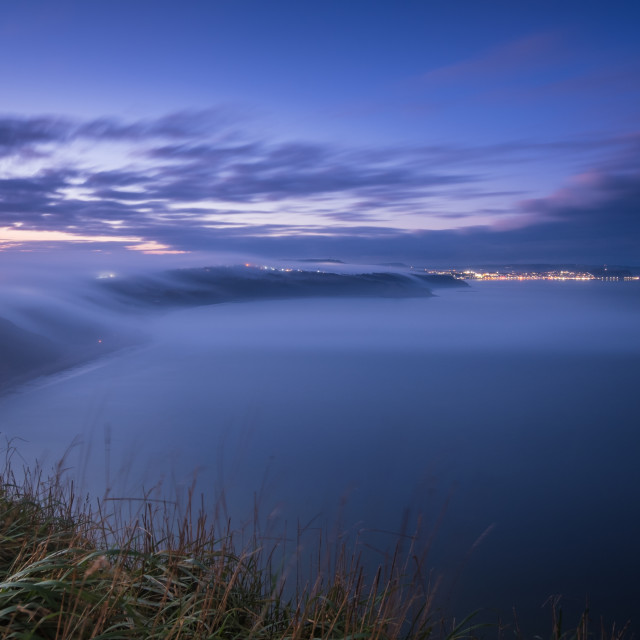 "John Carpenter's 'The Fog' at Cayton Bay" stock image