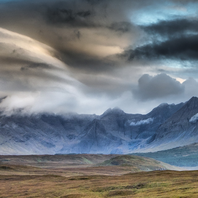 "Cuillin Cloudscape" by Andrew Gray Photography - £20.00 "Cuillin Cloudscape" stock image