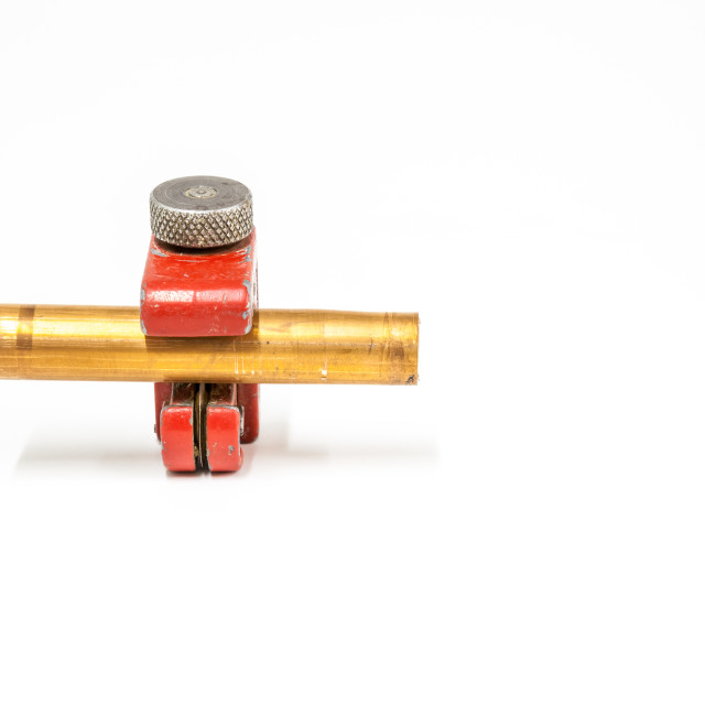 "Small copper tube cutter" stock image