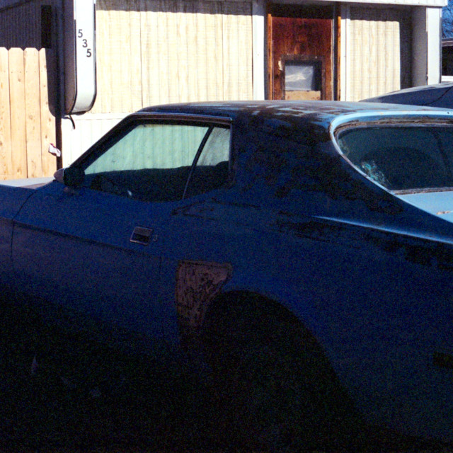 "Muscle Car, Wrong Exposure w/ Light Leak" by Zachary I Peabody - £10.00 "Muscle Car, Wrong Exposure w/ Light Leak" stock image