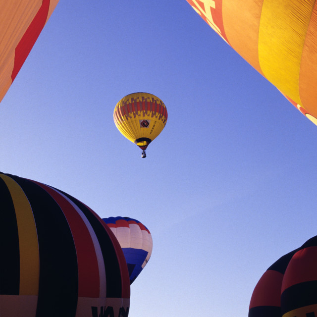 "Hot Air Balloon Fiesta." stock image