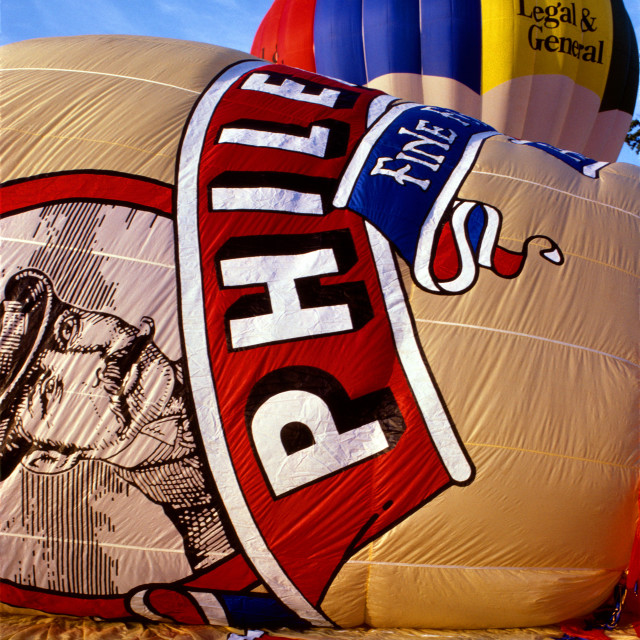 "Hot Air Balloon Fiesta." stock image