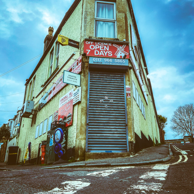 "The corner shop" stock image