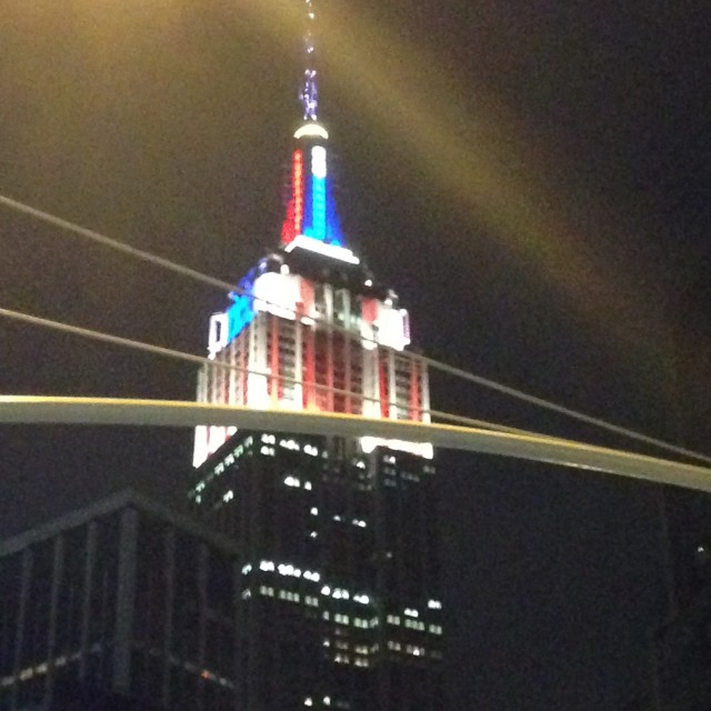 "Empire Red White and Blue" by Aaron M Thompson PHOTO - $22.77 "Empire Red White and Blue" stock image
