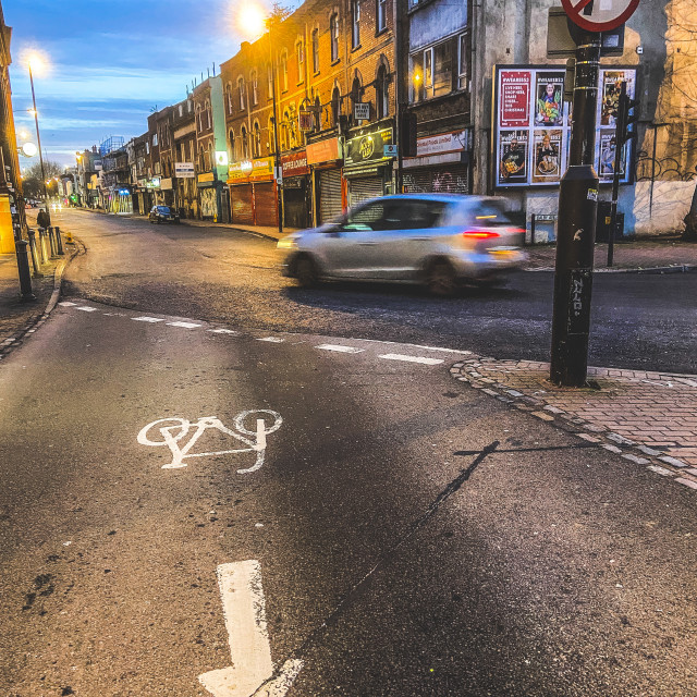 "Cycle route" stock image