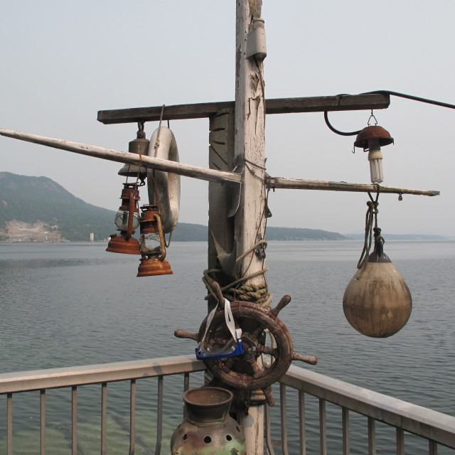 "Buoy Sculpture" stock image