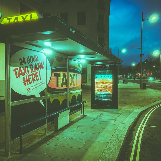 "Taxi rank" stock image