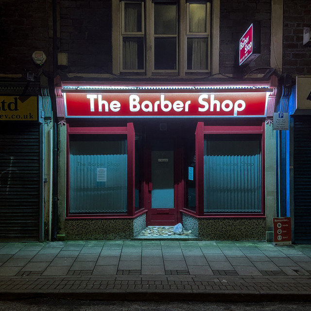 "The Barber Shop" stock image