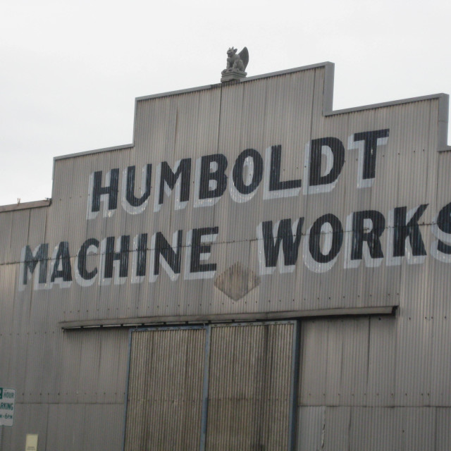 "Humboldt Machine Works- Eureka, CA" stock image