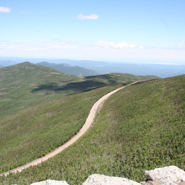 "Road going up to Whiteface" stock image
