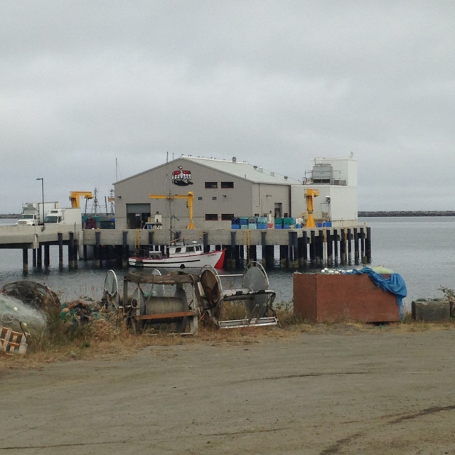 "Neah Bay Pier- Neah Bay,WA" stock image