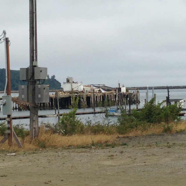 "Neah Bay pier #2" stock image