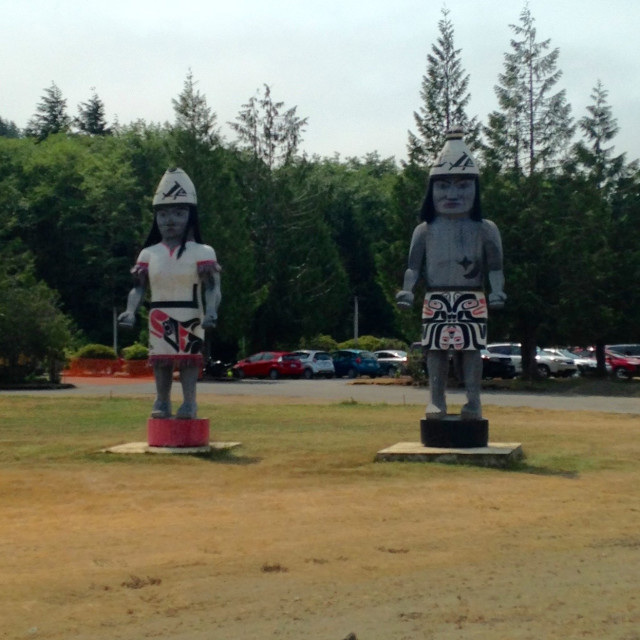 "Makah Indian Statues- Neah Bay Vistors Center, WA" by Aaron M Thompson PHOTO - $22.79 "Makah Indian Statues- Neah Bay Vistors Center, WA" stock image