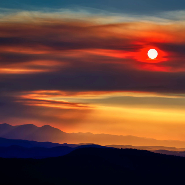 "wildfires-wild-fire-west-sunset" by Chuck Taylor - £77.82 "wildfires-wild-fire-west-sunset" stock image