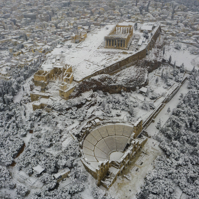 "Snowed Acropolis - Athens Greece" by Dimitris Tzankatian - $110.14 "Snowed Acropolis - Athens Greece" stock image