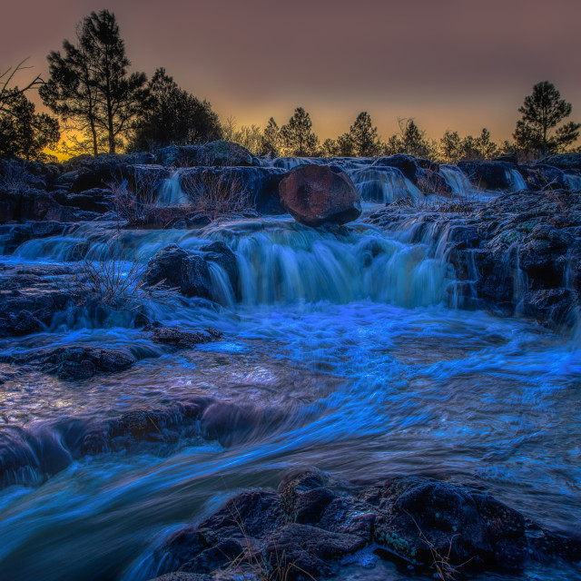 "waterfall-landscape-arizona-mountains" by Chuck Taylor - £77.82 "waterfall-landscape-arizona-mountains" stock image