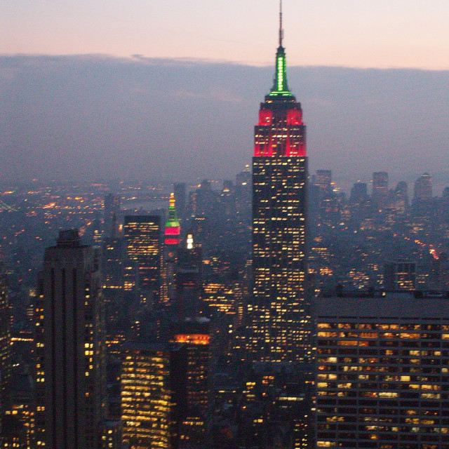 "Empire State Christmas" by Aaron M Thompson PHOTO - $22.77 "Empire State Christmas" stock image