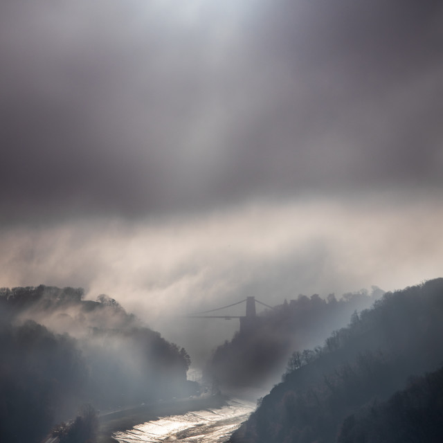 "Moody Avon Gorge" by Simon Newman - $18.85 "Moody Avon Gorge" stock image