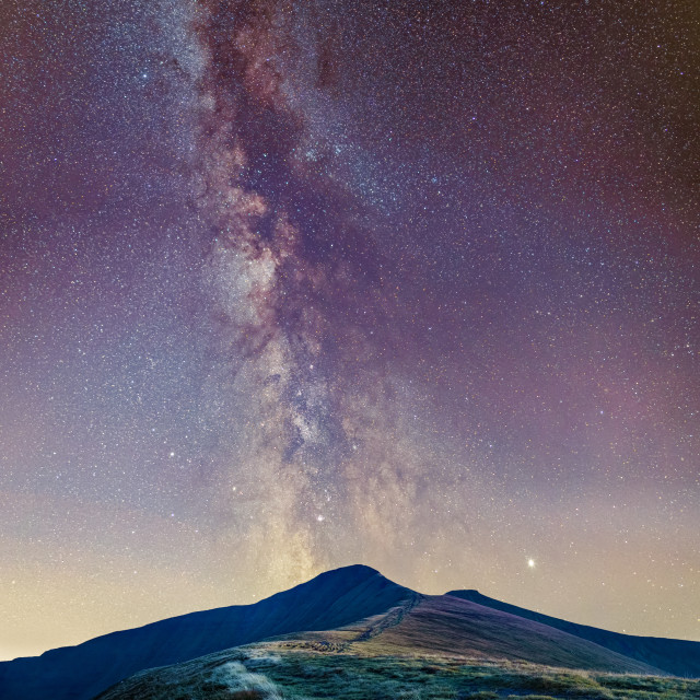 "Pen Y Fan Milky Way" stock image