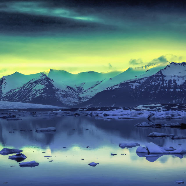 "Ice Lagoon Iceland" by Andrew Gray Photography - £20.00 "Ice Lagoon Iceland" stock image