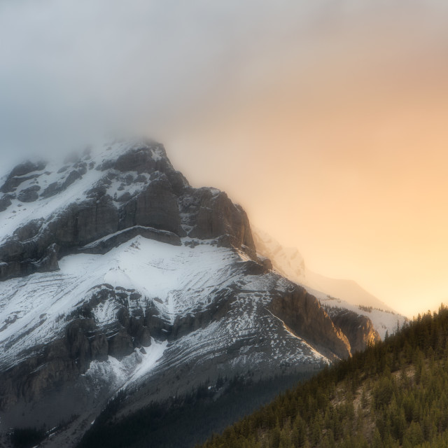 "Sulphur Mountain" by Wes Schulstad - £16.00 "Sulphur Mountain" stock image