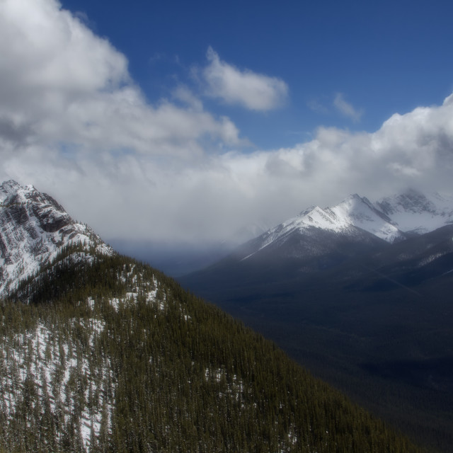 "Sulphur Mountain" by Wes Schulstad - £16.00 "Sulphur Mountain" stock image