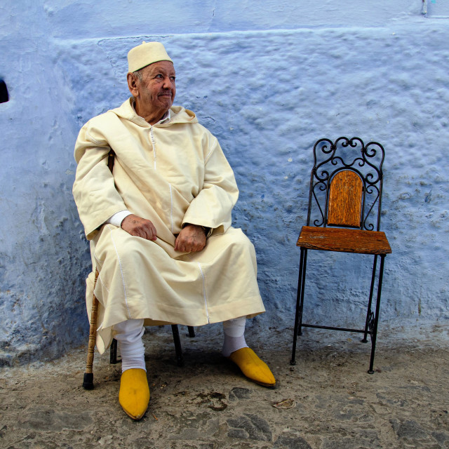 "YELLOW KAFTAN" stock image