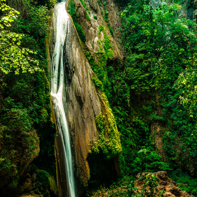 "Chuveje waterfall" by Expvisual Filmmaking and Photography SAS de CV - $18.52 "Chuveje waterfall" stock image