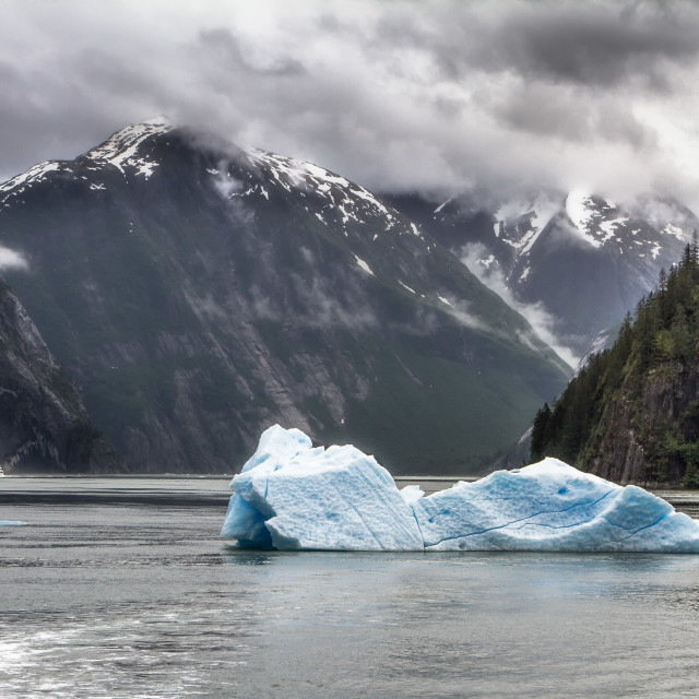 "Tracy Arm - Alaska" by Wes Schulstad - £16.00 "Tracy Arm - Alaska" stock image