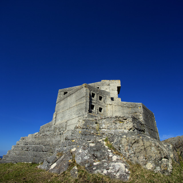 "Hermit's Castle, Achmelvich Beach" stock image