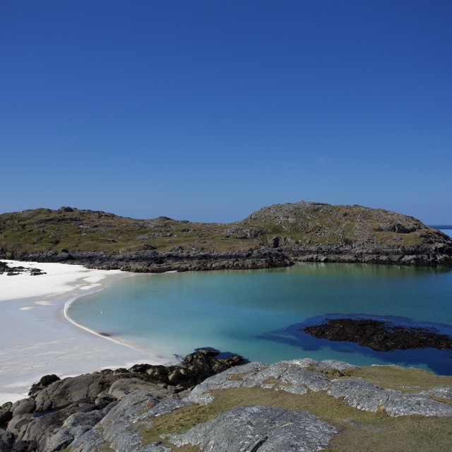 "Achmelvich Beach, Captured from the Cliffs" stock image