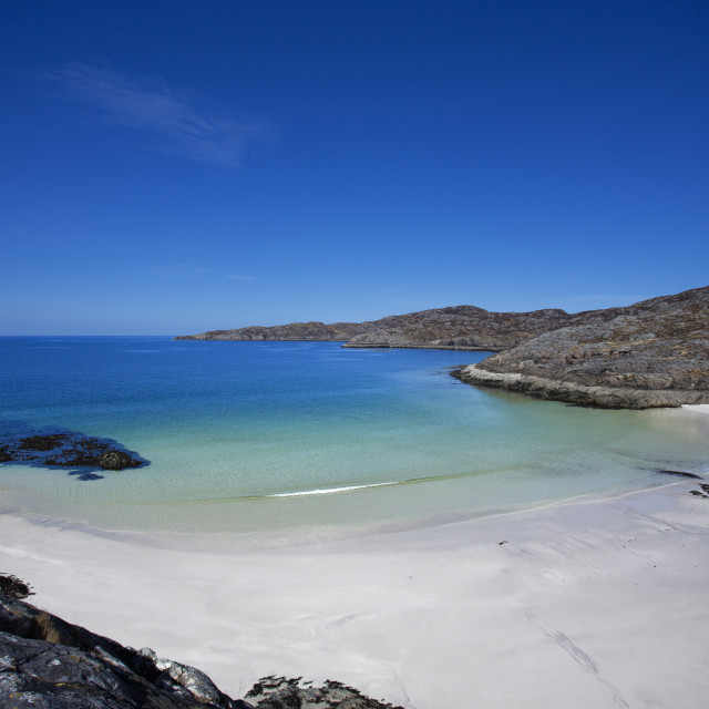 "The Small Beach at Achmelvich" stock image